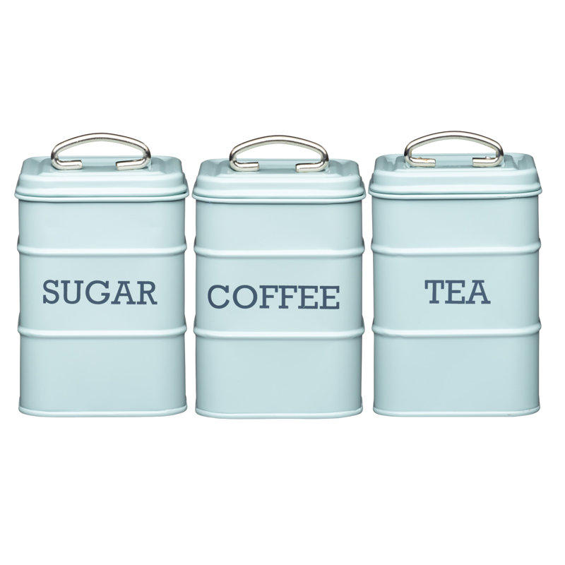 KitchenCraft Living Nostalgia 3Piece Coffee, Tea & Sugar Jar Set